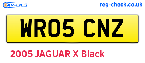 WR05CNZ are the vehicle registration plates.