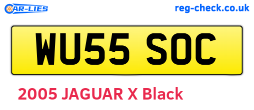 WU55SOC are the vehicle registration plates.