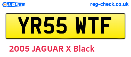 YR55WTF are the vehicle registration plates.