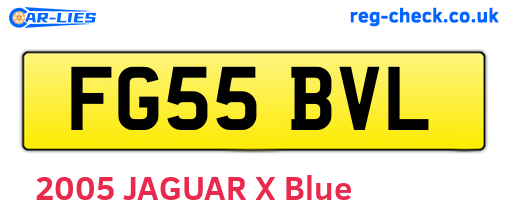 FG55BVL are the vehicle registration plates.