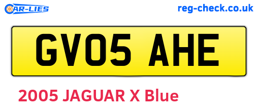 GV05AHE are the vehicle registration plates.