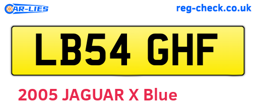 LB54GHF are the vehicle registration plates.