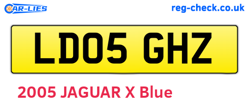 LD05GHZ are the vehicle registration plates.