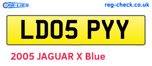 LD05PYY are the vehicle registration plates.