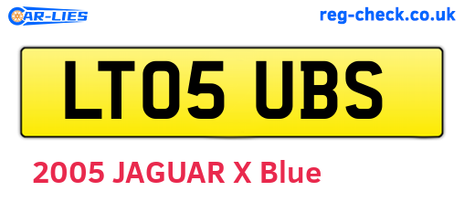 LT05UBS are the vehicle registration plates.
