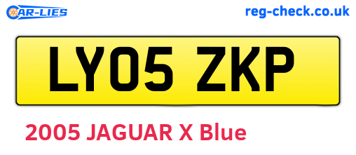 LY05ZKP are the vehicle registration plates.