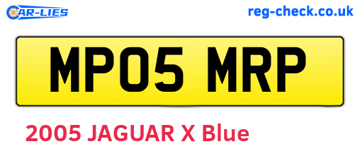 MP05MRP are the vehicle registration plates.