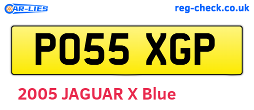 PO55XGP are the vehicle registration plates.