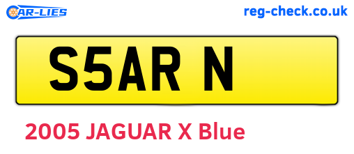 S5ARN are the vehicle registration plates.