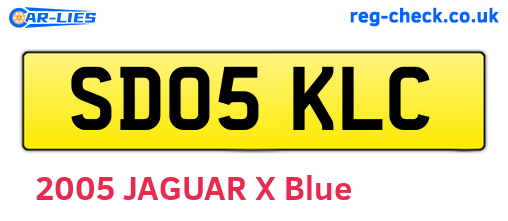 SD05KLC are the vehicle registration plates.