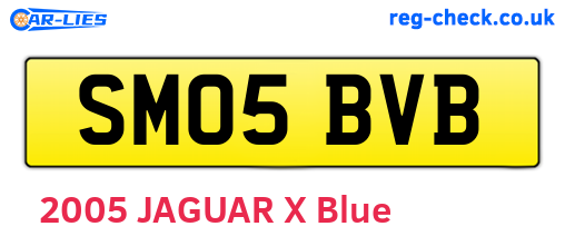 SM05BVB are the vehicle registration plates.