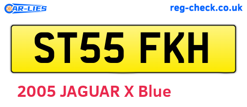 ST55FKH are the vehicle registration plates.