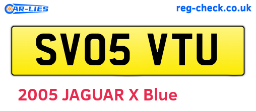 SV05VTU are the vehicle registration plates.
