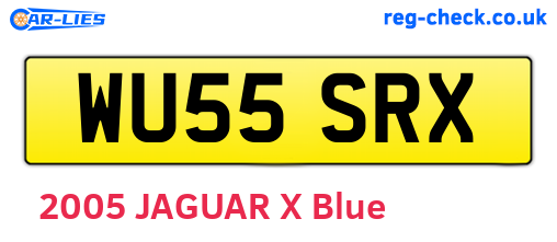 WU55SRX are the vehicle registration plates.