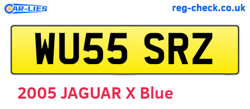 WU55SRZ are the vehicle registration plates.