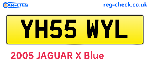 YH55WYL are the vehicle registration plates.