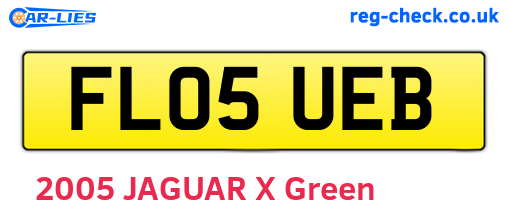 FL05UEB are the vehicle registration plates.
