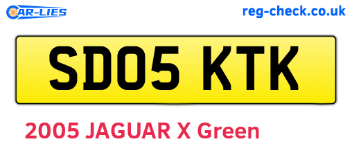 SD05KTK are the vehicle registration plates.