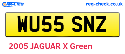 WU55SNZ are the vehicle registration plates.