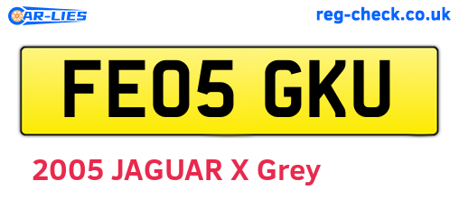 FE05GKU are the vehicle registration plates.
