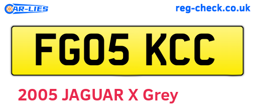 FG05KCC are the vehicle registration plates.