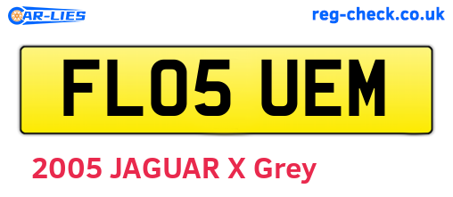 FL05UEM are the vehicle registration plates.