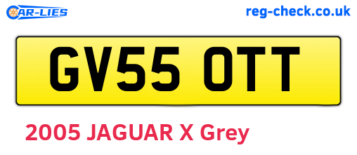 GV55OTT are the vehicle registration plates.