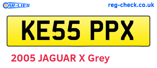KE55PPX are the vehicle registration plates.
