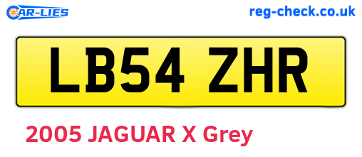 LB54ZHR are the vehicle registration plates.