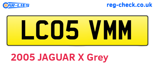 LC05VMM are the vehicle registration plates.