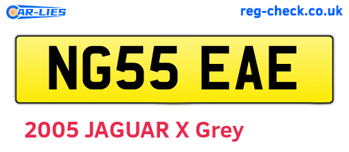 NG55EAE are the vehicle registration plates.