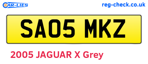 SA05MKZ are the vehicle registration plates.