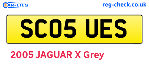 SC05UES are the vehicle registration plates.
