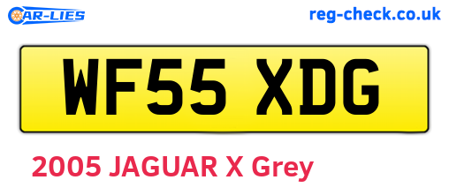 WF55XDG are the vehicle registration plates.