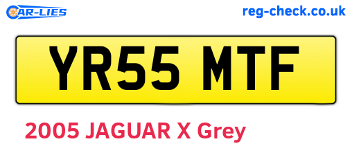 YR55MTF are the vehicle registration plates.
