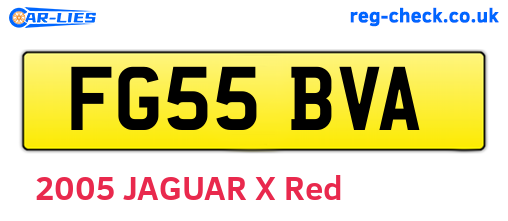 FG55BVA are the vehicle registration plates.