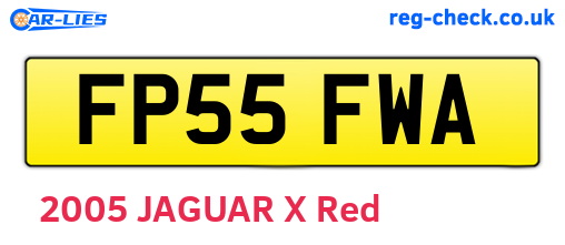 FP55FWA are the vehicle registration plates.