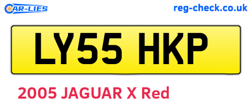 LY55HKP are the vehicle registration plates.