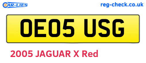 OE05USG are the vehicle registration plates.