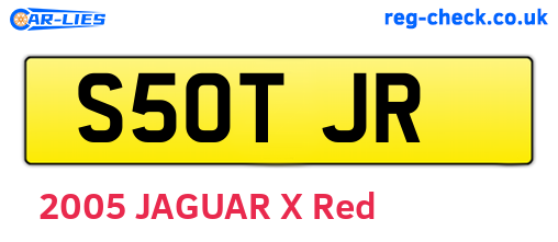 S50TJR are the vehicle registration plates.