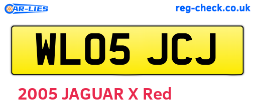 WL05JCJ are the vehicle registration plates.