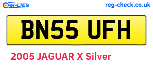 BN55UFH are the vehicle registration plates.
