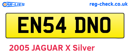 EN54DNO are the vehicle registration plates.
