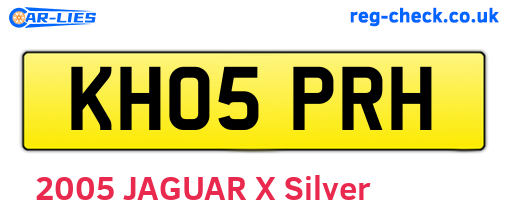 KH05PRH are the vehicle registration plates.