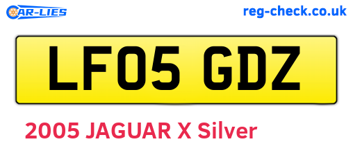 LF05GDZ are the vehicle registration plates.