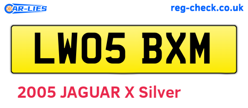 LW05BXM are the vehicle registration plates.