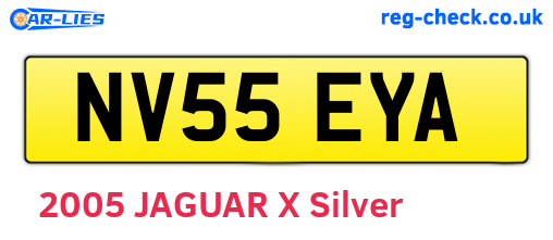 NV55EYA are the vehicle registration plates.