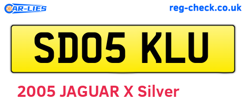 SD05KLU are the vehicle registration plates.