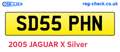 SD55PHN are the vehicle registration plates.