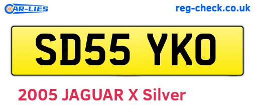 SD55YKO are the vehicle registration plates.